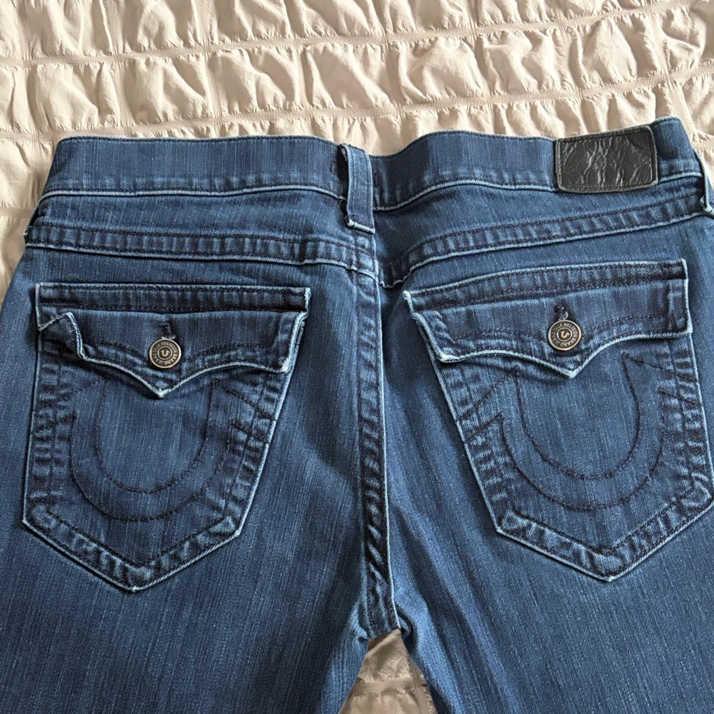True Religion Men’s  Classic Blue Straight Cut Jeans